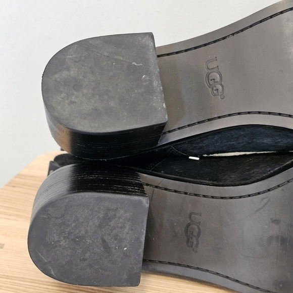 UGG black Oriana exotic calf hair boots 9.5 - Picture 8 of 10